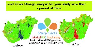 Change detection using Google Earth Engine  Land use and Land cover change detection using GEE [upl. by Ahsyle]