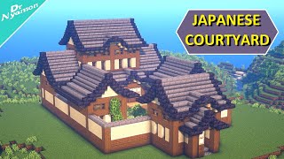 How to Build JAPANESE COURTYARD Minecraft Tutorial [upl. by Andie844]