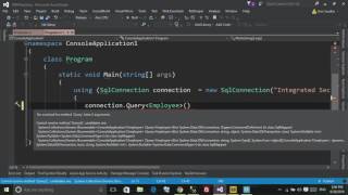 Dapper Tutorial  Installing Dapper in Visual Studio and using it [upl. by Pouncey]