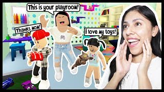 DECORATING MY KIDS PLAYROOM MY SON HATES IT  Roblox Roleplay  Bloxburg [upl. by Laurene]