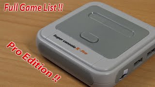 Super Console X Pro Game List  256gb Edition  Overview [upl. by Naahsar310]