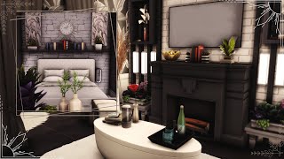 🖤 Black amp White Apartment 🤍  1312 21 Chic Street Apartment  The Sims 4  Stop Motion Build No CC [upl. by Bred12]