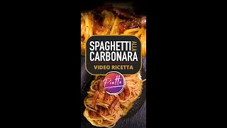 SPAGHETTI ALLA CARBONARA Ricetta Originale  PIATTO Shorts [upl. by Lambertson]