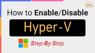 How to EnableDisable HyperV step by step [upl. by Nanoc]