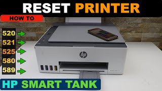 HP Smart Tank 520  525  540  580  585  589 amp 590 Reset To Factory Defaults  Password amp WiFi [upl. by Junie560]