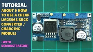 TUTORIAL About amp How to use a Cheap LM2596S Buck Converter  Battery Charger Module  Arduino [upl. by Sommers]