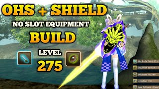 487M DMG Revenir Low Budget OHS Sword  Shield Knight Build Lv275 Toram Online Tier 5 [upl. by Elcarim]