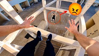 ESCAPING ANGRY GIRLFRIEND Epic Parkour Chase [upl. by Nairam]