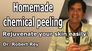 HOW TO Make a NATURAL Chemical Peel AT HOME  ERASE ACNE WRINKLES amp DARK SPOTS [upl. by Llednahc]