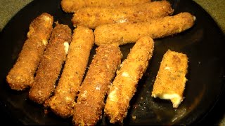 Easy Mozzarella Sticks Recipe How To Make Homemade Mozzarella Sticks [upl. by Neisa]