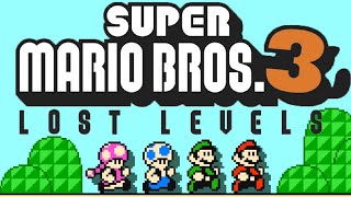 Super Mario Bros 3 Lost Levels  Complete Walkthrough Super Mario Maker 2 Super World [upl. by Rysler371]