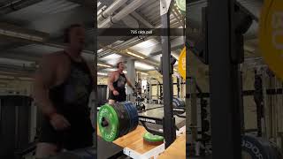 725lb rack pull power strength lifting rackpulls heavy gym psychopharma psychoarmy cornfed [upl. by Brok906]