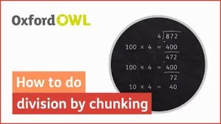 How to do division by chunking  Oxford Owl [upl. by Nomahs51]