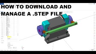 DOWNLOAD AND OPENING A STEP FILE [upl. by Aliuqaj]