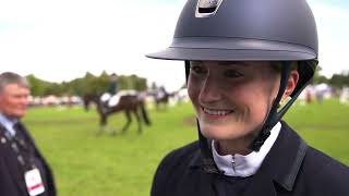 Rose Nesbitt delighted with Eg Michealangelos effort and great jumping at Burghley [upl. by Lehar462]