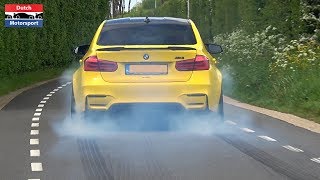 550HP Stage 2 BMW M3 F80 w Decat M Performance Exhaust  Burnouts Revs amp Loud Sounds [upl. by Zahc262]