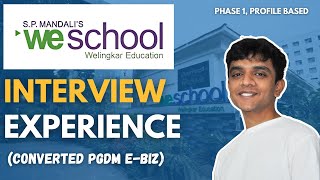 Welingkar Mumbai Interview Experience  Converted  We School  Cutoffs  Admission Process  GDPI [upl. by Rimidalv]