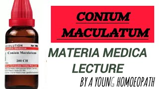 CONIUM  materia Medica lecture  a young homoeopath [upl. by Dominique]