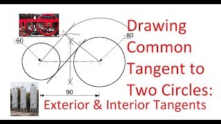 214Draw A Common Tangent to Two Circles [upl. by Airdnassac]