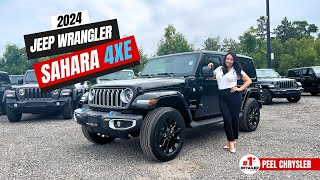 2024 Jeep Wrangler Sahara 4XE  Whats NEW for the 4XE  FOR SALE Toronto amp Mississauga ON [upl. by Bengt]