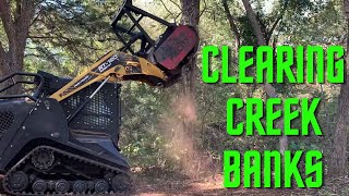 ASVRT120 Clearing Creek Banks and Underbrush [upl. by Schilling792]