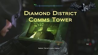 Batman Arkham Origins Diamond District Comms Tower with Commentary [upl. by Melli]