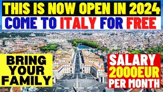 Italy Work Visa Process 2024 Italy Work Permit 2024 Italy Work Visa Permit For Foreigners In 2024 [upl. by Urien]