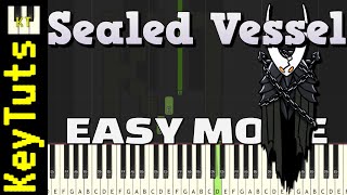 Sealed Vessel from Hollow Knight  Easy Mode Piano Tutorial Synthesia [upl. by Syman]