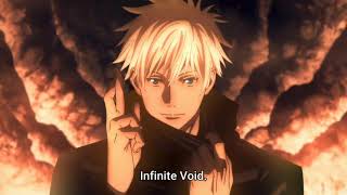 GOJO SATORU Domain Expansion  Infinite Void  Jujutsu Kaisen [upl. by Briscoe717]