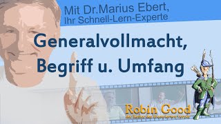 Generalvollmacht Begriff u Umfang [upl. by Abigail]