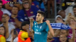 Marco Asensio vs Barcelona Spanish Super Cup 13082017 HD 1080i by Asensio20™ [upl. by Suirauqram656]