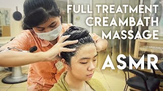 💆🏻‍♀️ ASMR Full Treatment Gentle Creambath Massage [upl. by Lamaaj466]