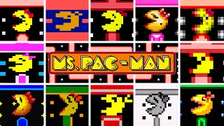 Ms PacMan  Versions Comparison  Arcade Atari consoles VIC20 C64 MSDOS Spectrum and more [upl. by Jessica873]