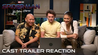 SPIDERMAN NO WAY HOME  Cast Trailer Reaction [upl. by Feerahs]