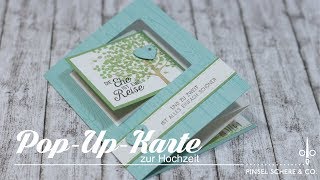 PopUpKarte zur Hochzeit  Besondere Kartenformen  Tutorial  Stampin Up [upl. by Staci388]