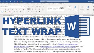 How to make a hyperlink split across lines in microsoft word [upl. by Borman546]