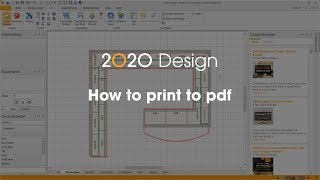 2020 Design Tip How to print to a pdf [upl. by Willyt207]