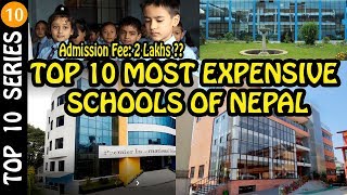 TOP 10 MOST EXPENSIVE SCHOOLS OF NEPAL  ACM NEPAL [upl. by Bushweller]