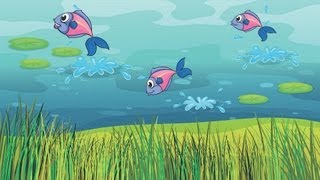 5 Little Fishies in the Sea  Kids Songs [upl. by Rovaert]