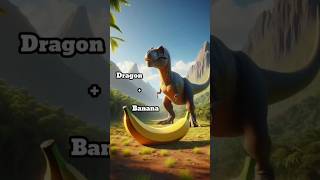 Dragon and banana trendingshort trending viralshorts viralvideo youtube ai viral [upl. by Nairehs]