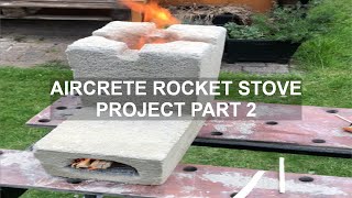 Aircrete Rocket Stove Project PART 2  No Foam Generator Required [upl. by Alac861]