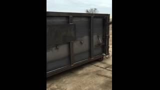 DFW Container Service  Custom Fab 20 Yard Rolloff Dumpster Container [upl. by Dedric]