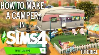 SIMS 4 TUTORIAL  How to Make a Camper  NoCC [upl. by Asyle]