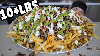 MASSIVE Carne Asada Fries Challenge 10lbs [upl. by Schroer]