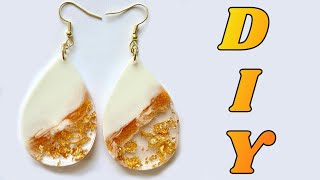 How to Make These Resin Earrings  DIY Resin Jewelry Tutorial for Beginners [upl. by Atiram349]