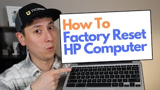 How To Factory Reset HP Computer  Restore To Factory Settings Windows 11 [upl. by Duwe759]