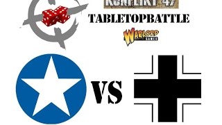 Konflikt 47 battle report 3  US vs GER 750pts Coyote vs Totenkorps on Pedion terrain [upl. by Atsilac]