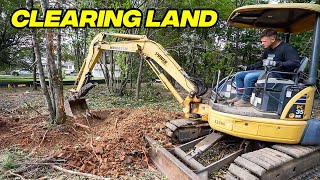 Clearing Land With an Excavator  Start to Finish Timelapse [upl. by Gilberte]