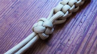 How To Tie A Four Strand Crown And Diamond Knot [upl. by Almond]