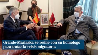 GrandeMarlaska se reúne en Rabat con su homólogo para tratar la crisis migratoria [upl. by Matilde896]